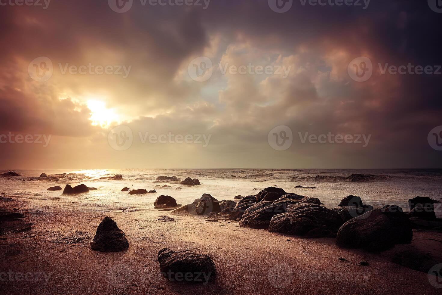 schön Meer Strand. ai generiert foto