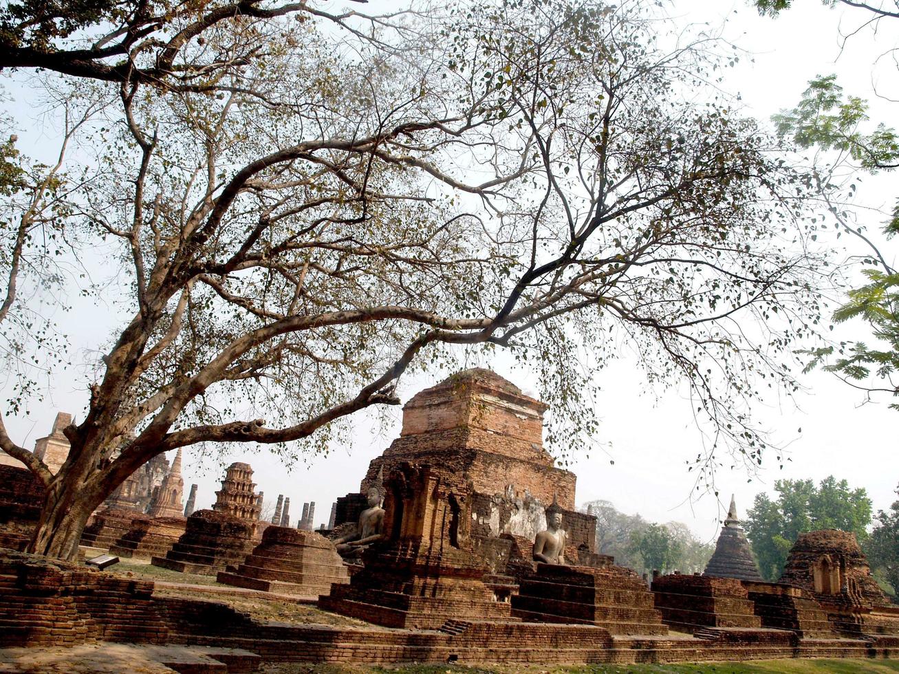 Sukhothai historischer Park, Thailand foto