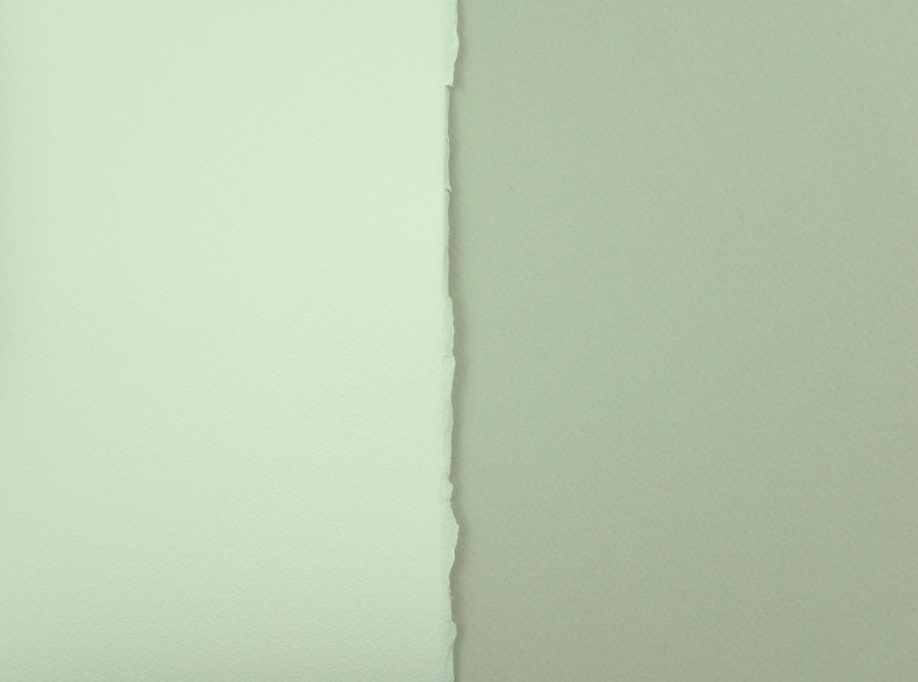 Titanweißes mattes Papier mit einzigartigem Seitenriss auf hellgrauem Papier foto