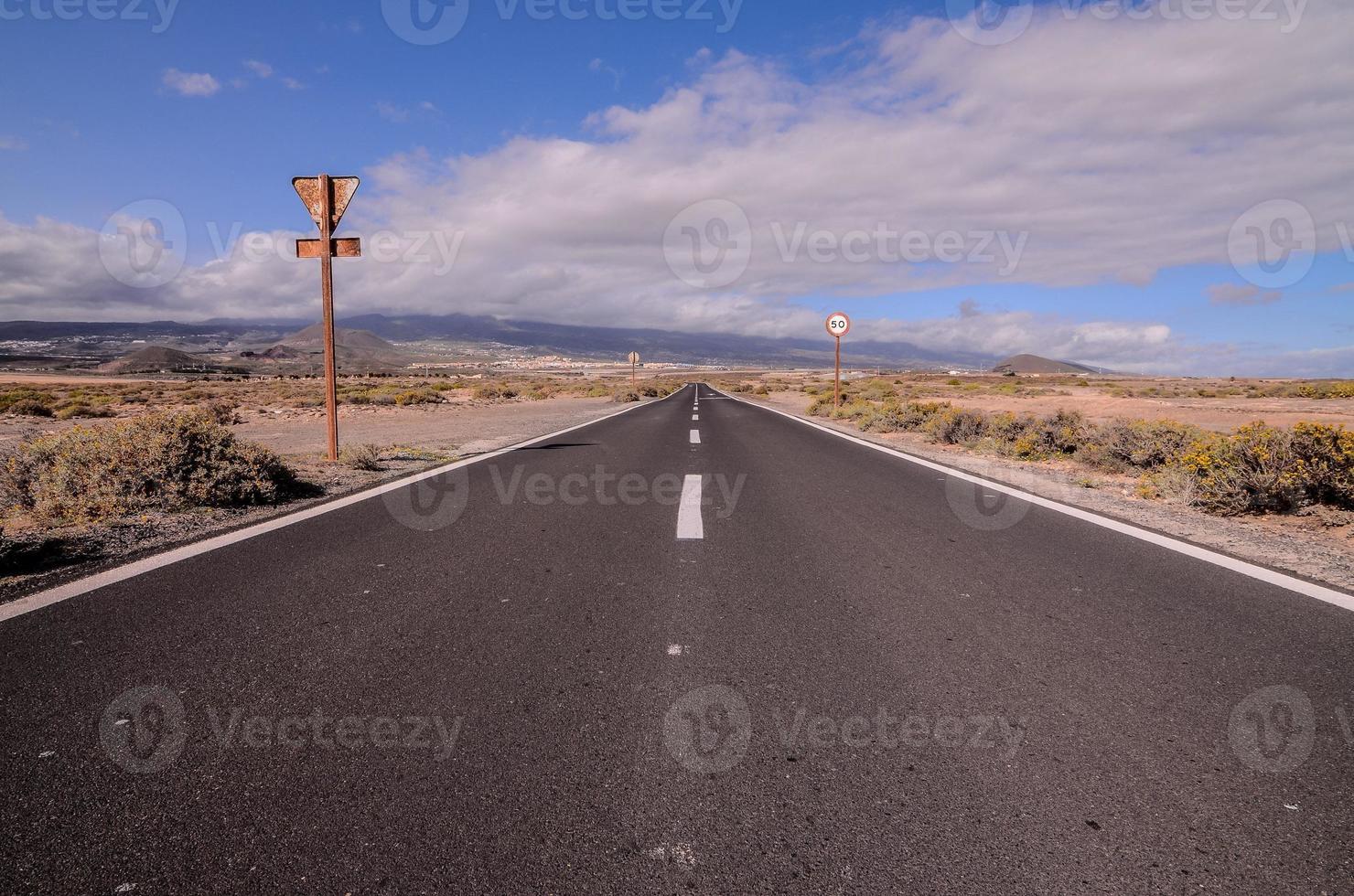 Straße auf dem Land foto