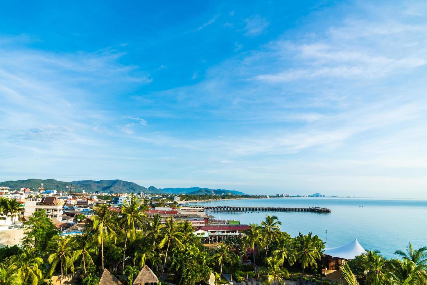 Hua Hin Stadt in Thailand foto