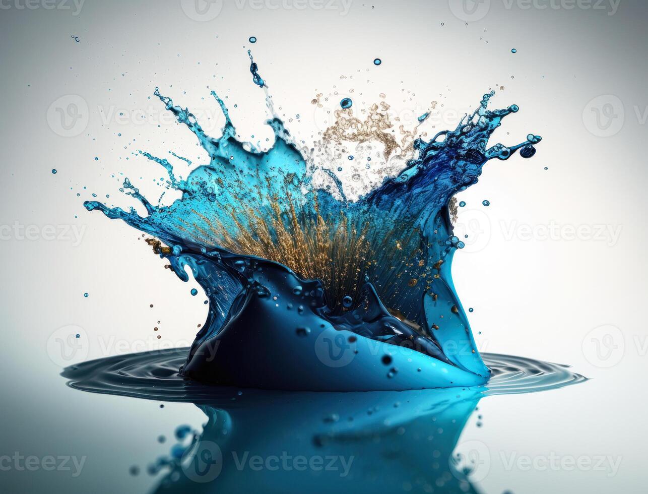 frisch Wasser Spritzen Hintergrund erstellt mit generativ ai Technologie foto