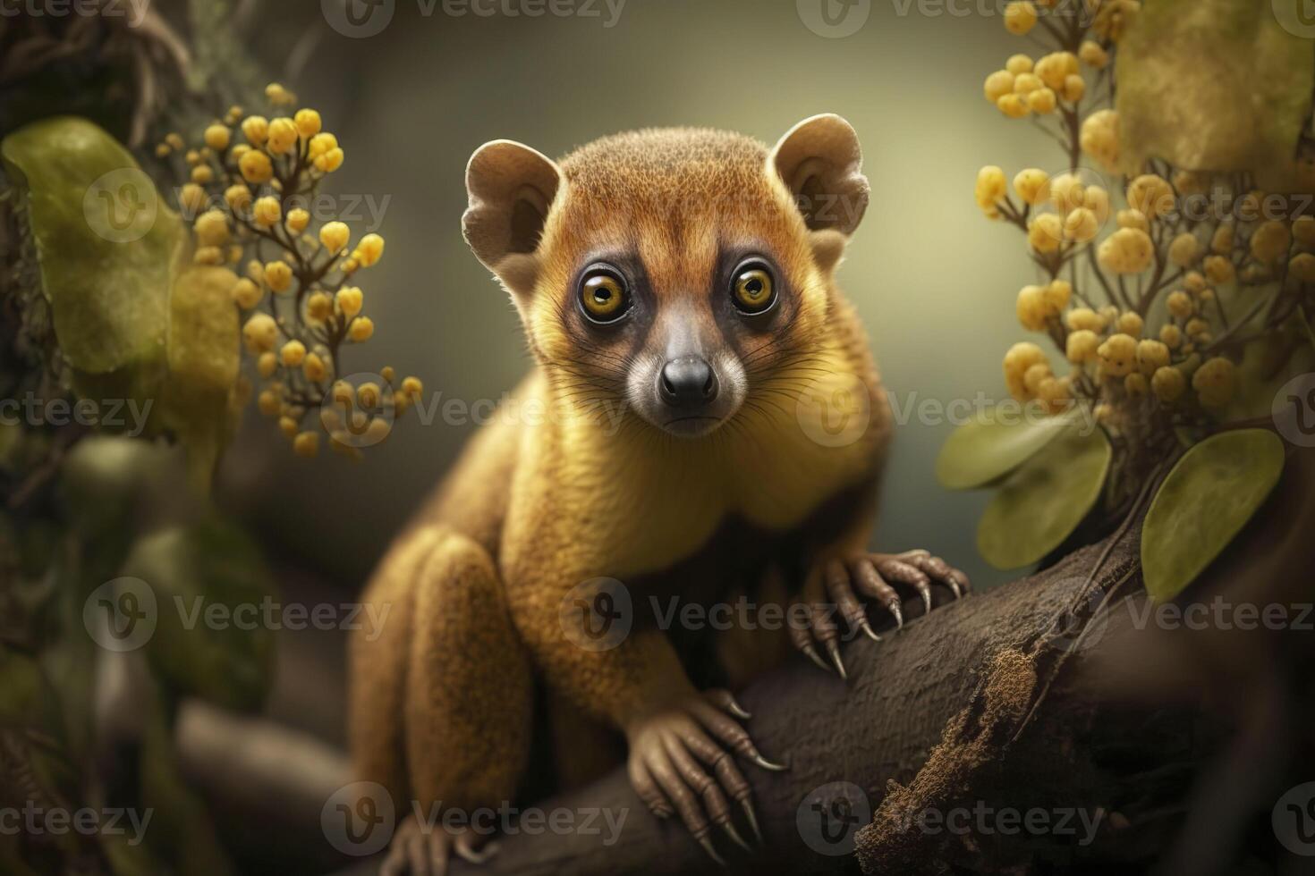 kinkajou Nahansicht. generativ ai. foto