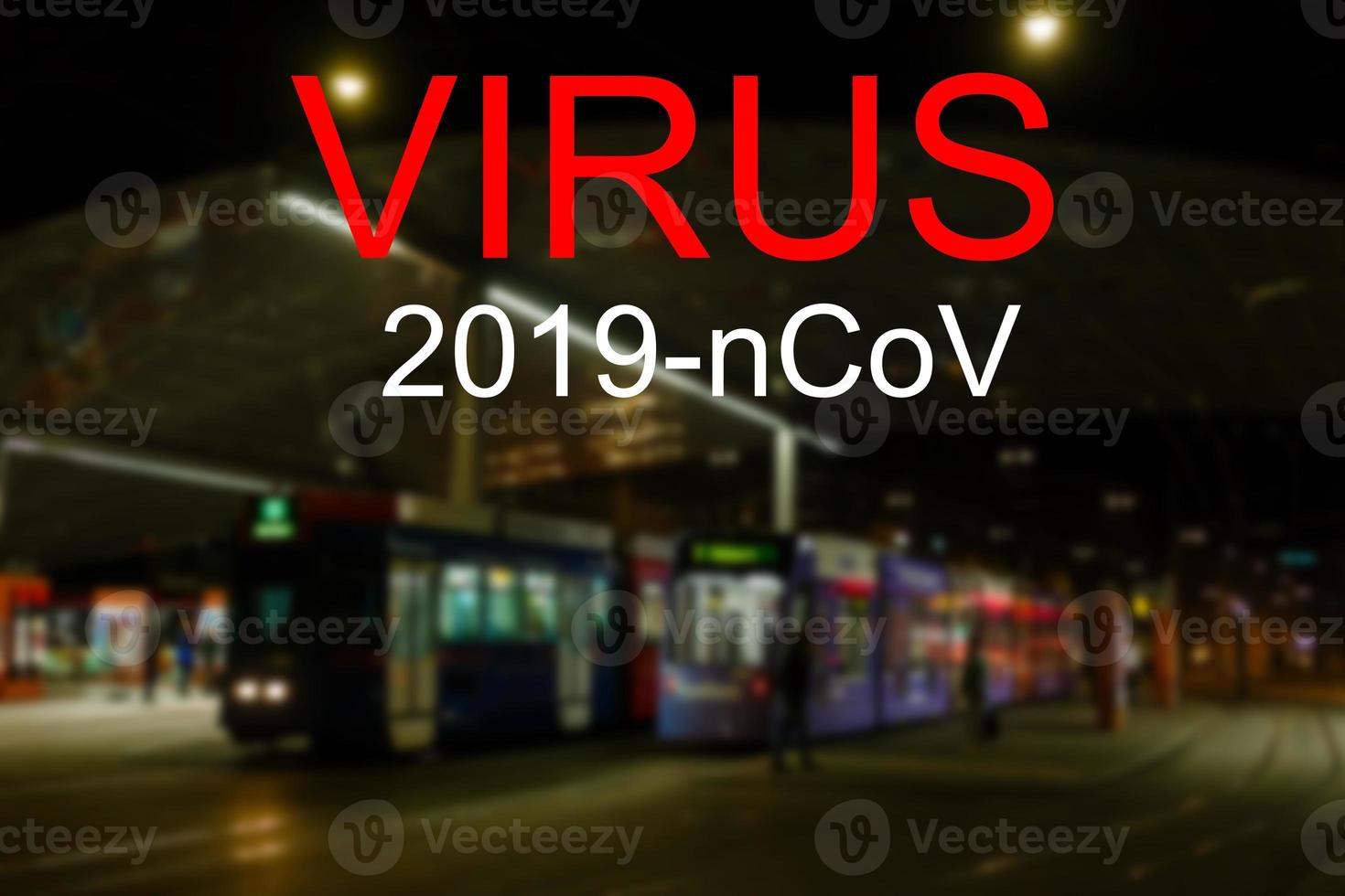 Coronavirus Quarantäne im Europa. Konzept. Wirtschaft und finanziell Märkte betroffen durch Corona Virus Ausbruch und Pandemie Ängste. Digital Montage. foto