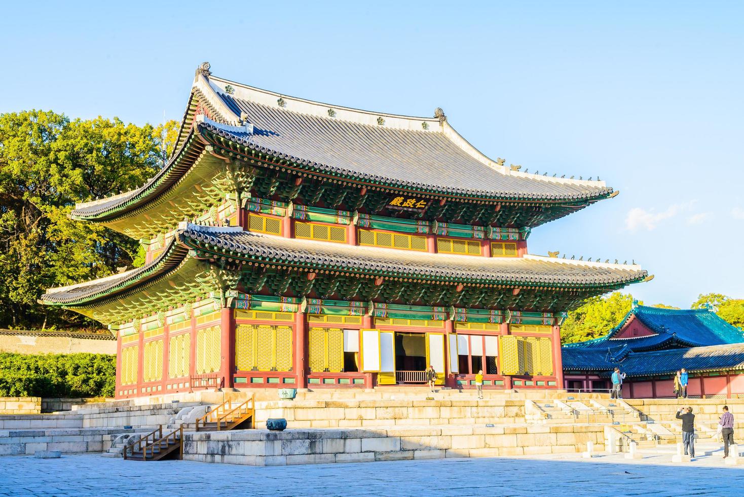 Changdeokgung Palast in Seoul Stadt, Südkorea foto