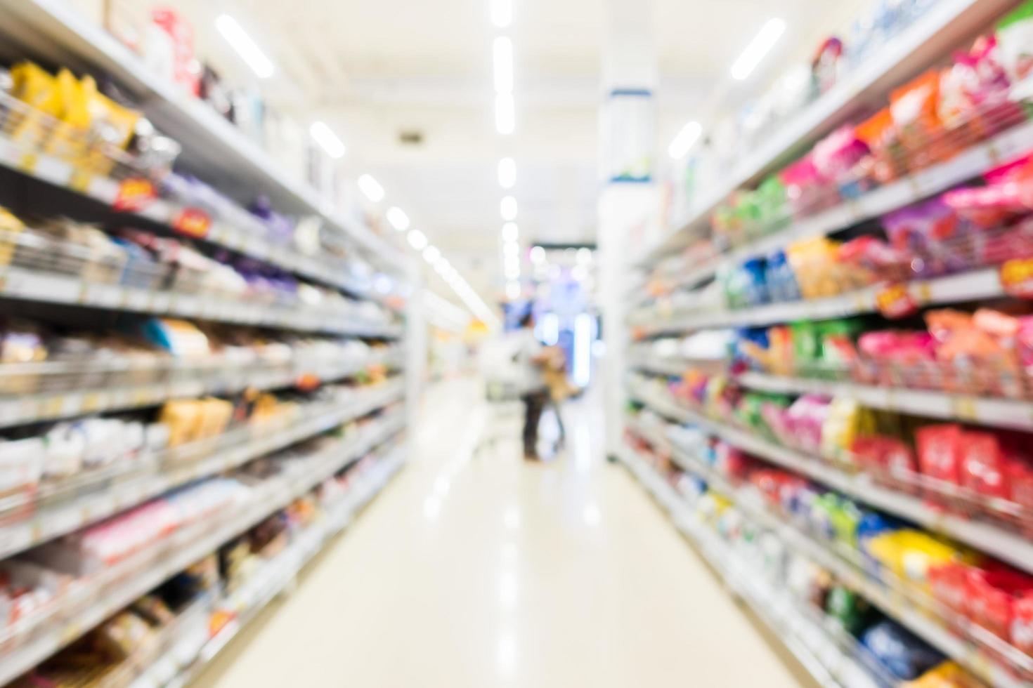 abstrakte Unschärfe Supermarkt und Einzelhandelsgeschäft foto