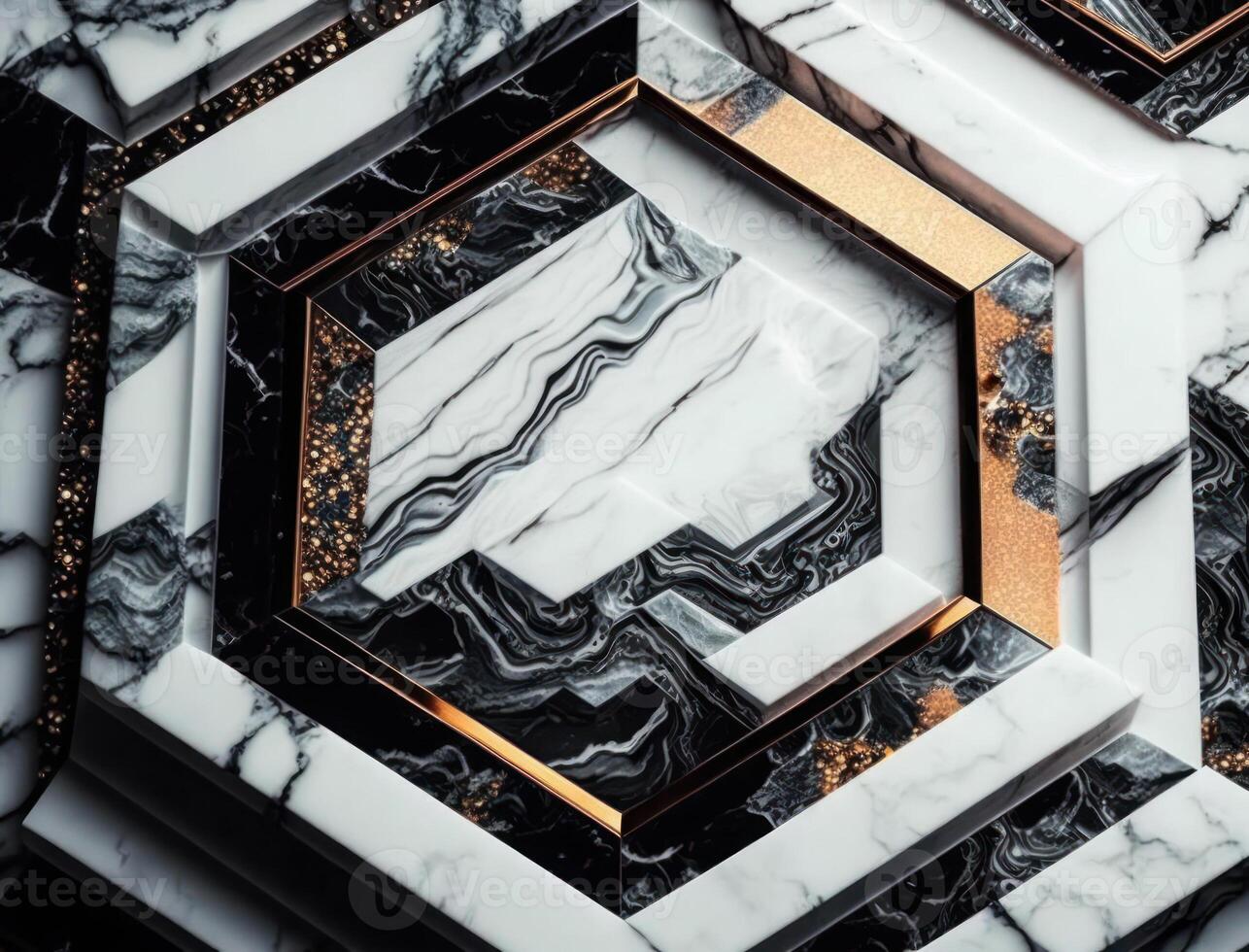 Marmor Stein Textur Hintergrund Material mit Elemente von Halbedelstein Steine und Gold erstellt mit generativ ai Technologie foto
