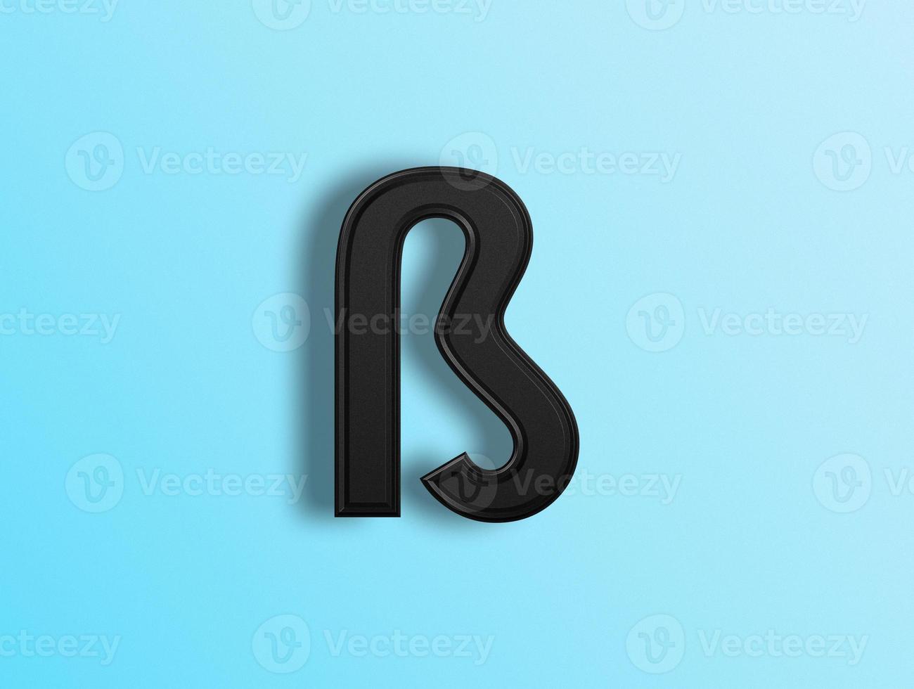 3d Rendern von Alphabete foto