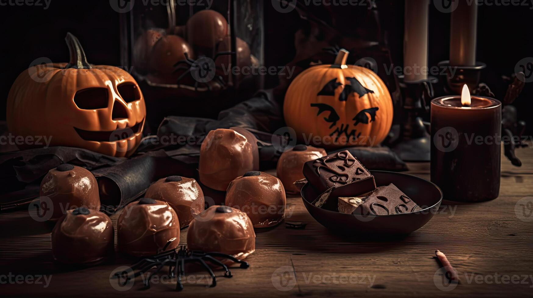 Halloween-Tag Augen von Kürbislaternen Süßes oder Saures Samhain Allerheiligenabend Allerheiligenabend All Hallowe'en gespenstisch Horror Geist Dämon Hintergrund 31. Oktober foto