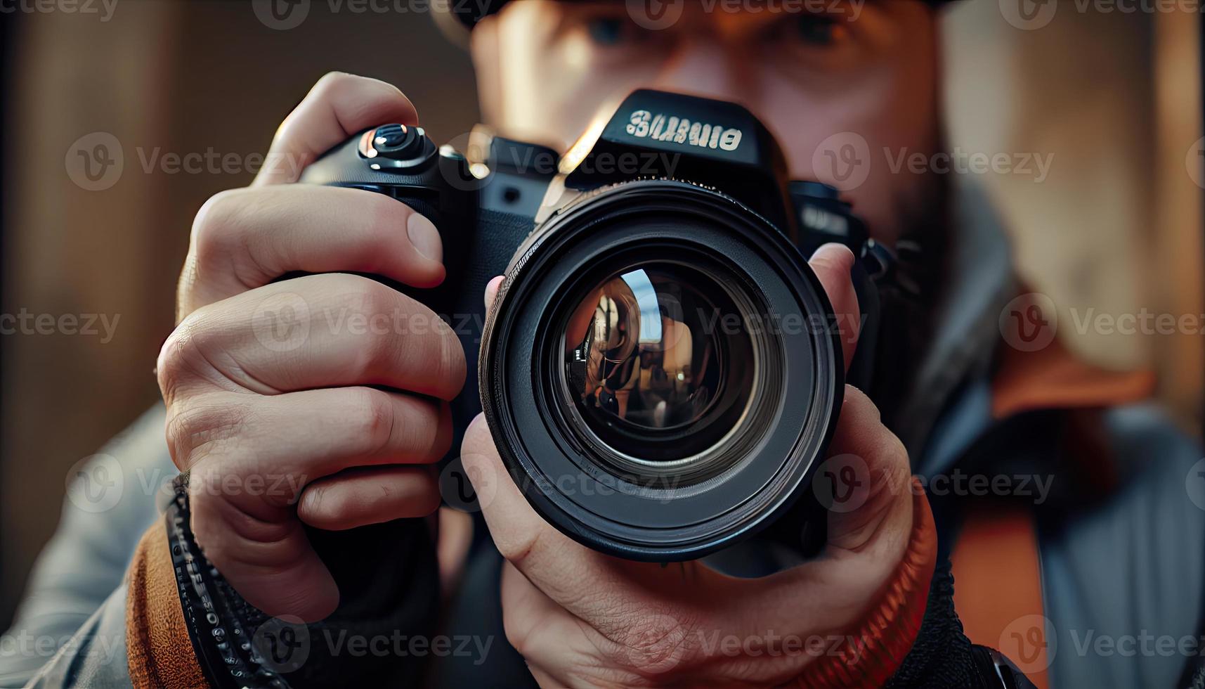 Kamera Welt Fotografie Tag, das Schönheit von ein Bild foto