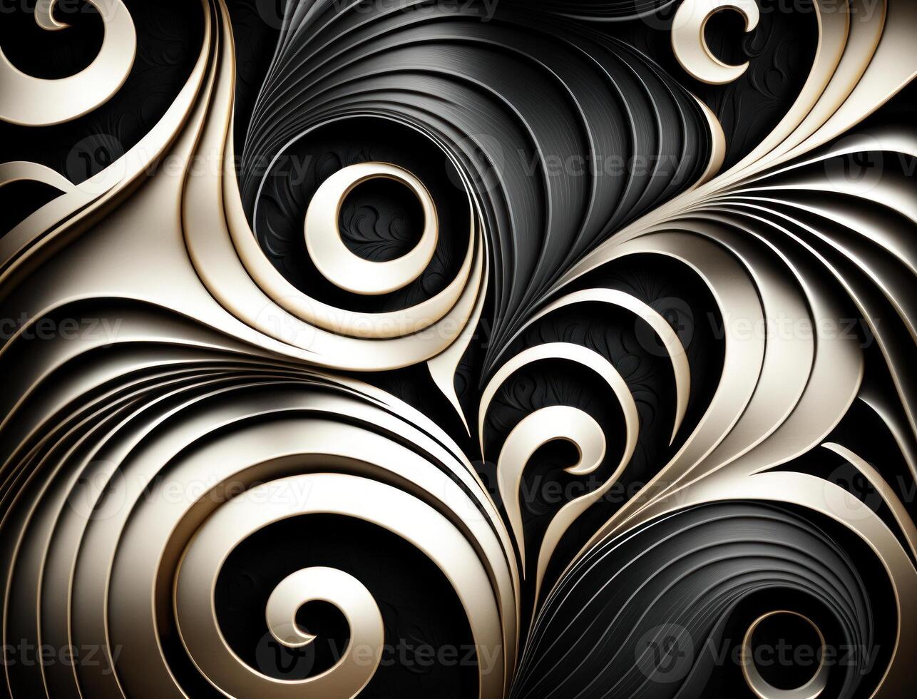 modern bunt Welle Streifen Muster Hintergrund erstellt mit generativ ai Technologie foto
