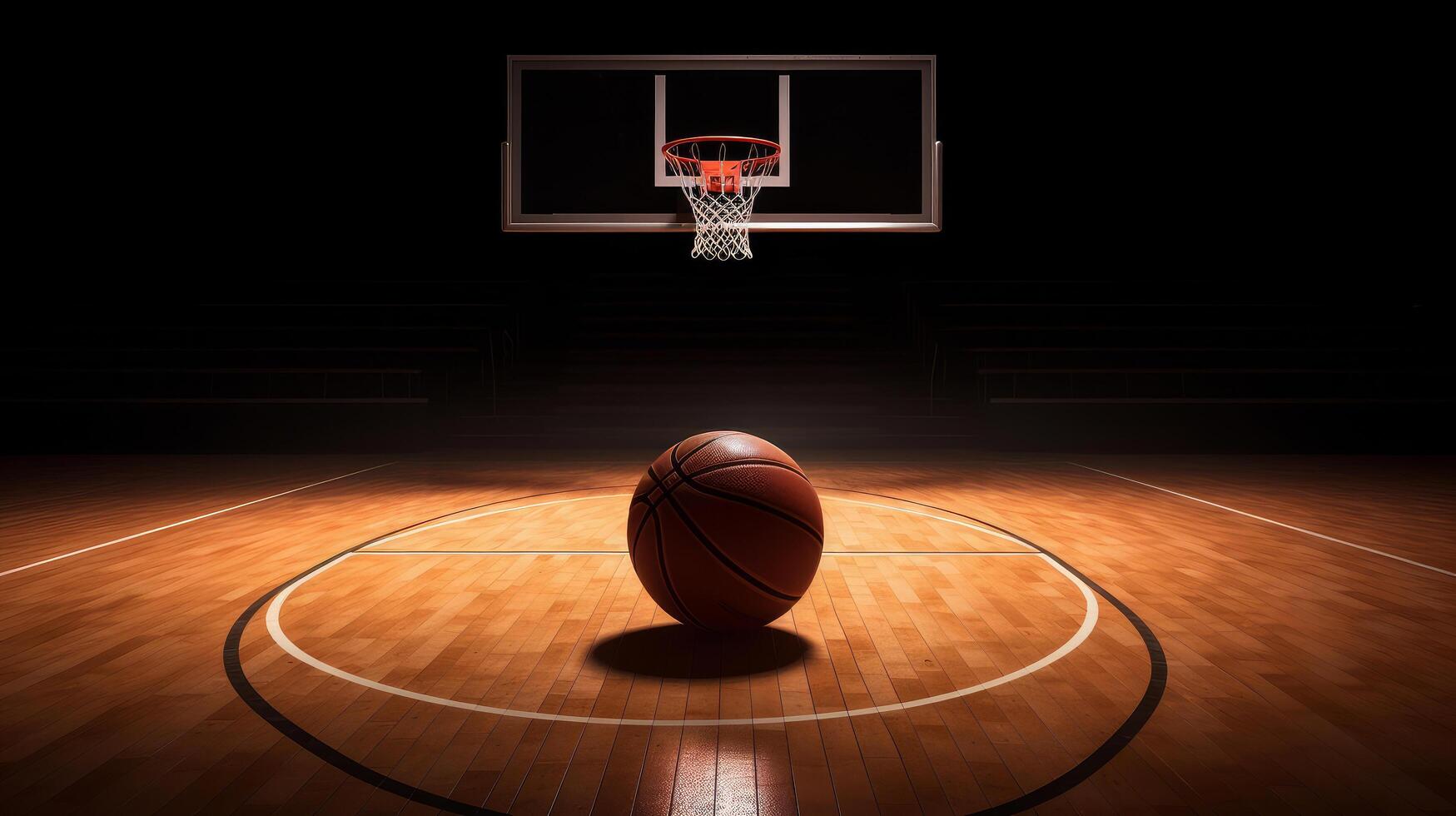 Basketball Hintergrund. Illustration ai generativ foto