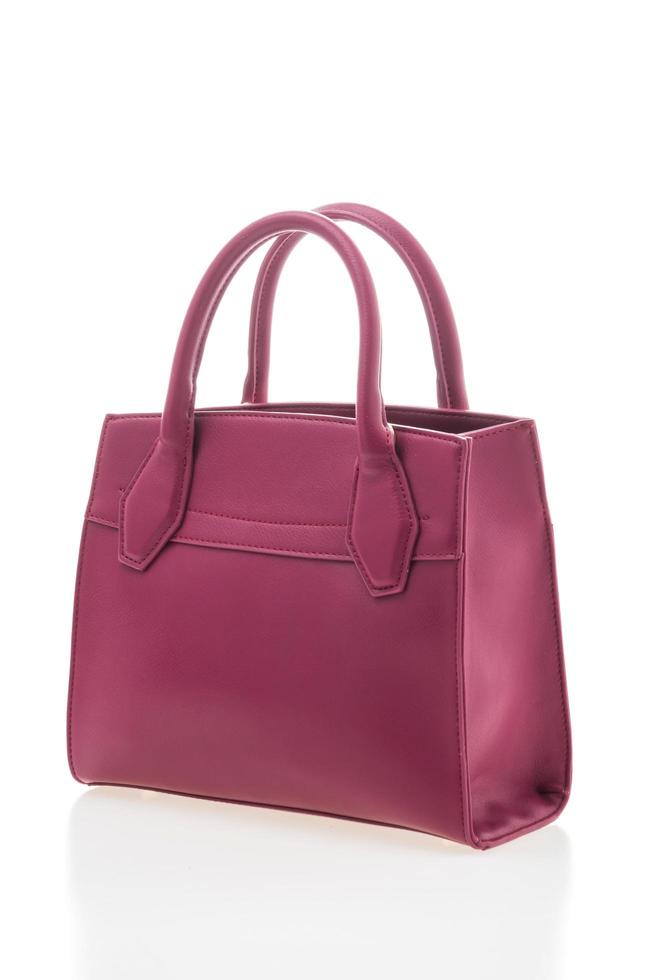 schöne Luxus und Eleganz lila Frauen Handtasche foto