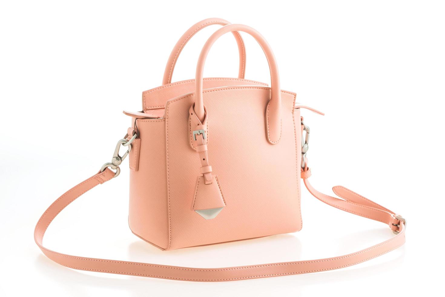 schöne Eleganz und Luxusmode rosa Frauen Handtasche foto