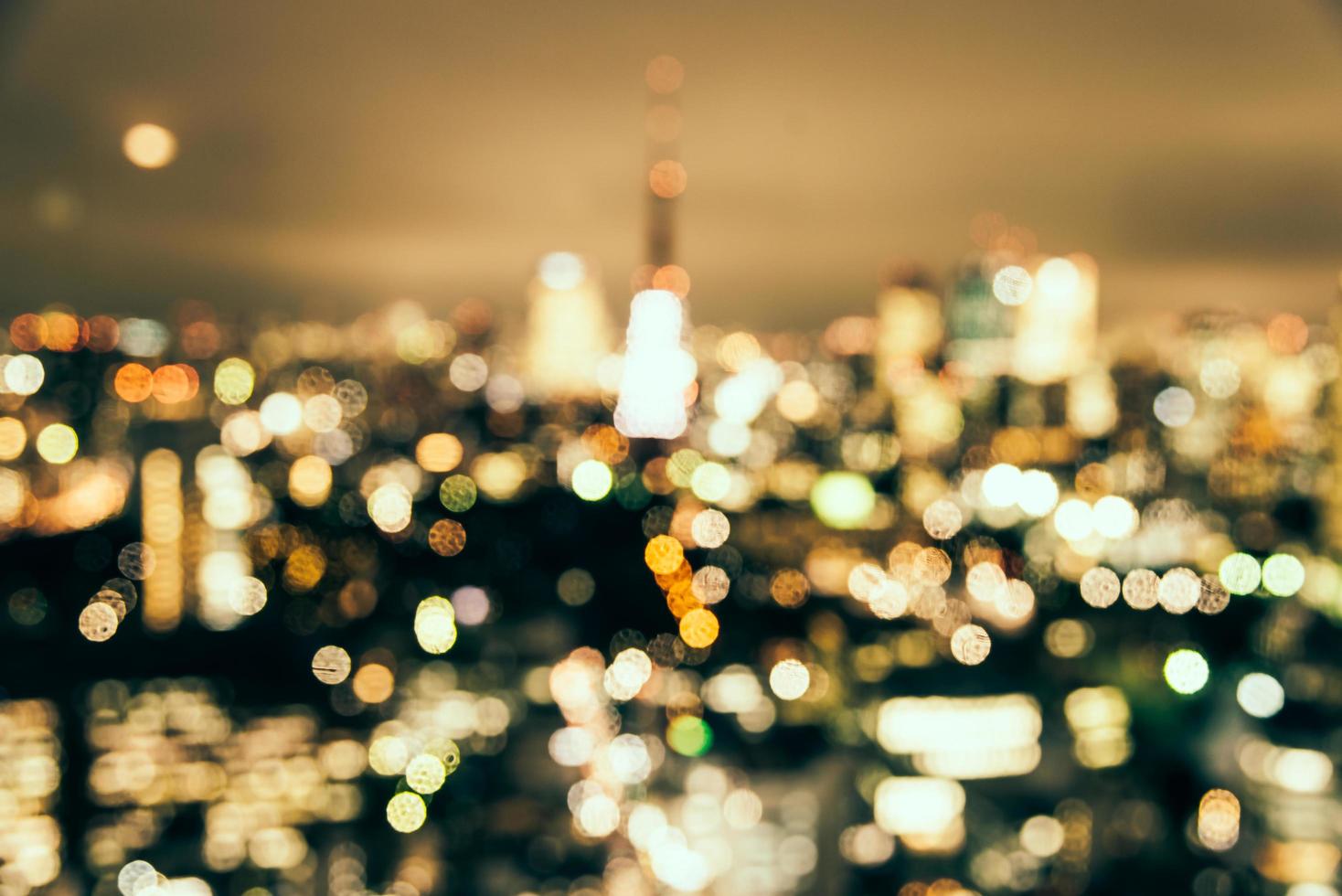 abstrakte Unschärfe Bokeh Tokio Stadt Hintergrund foto