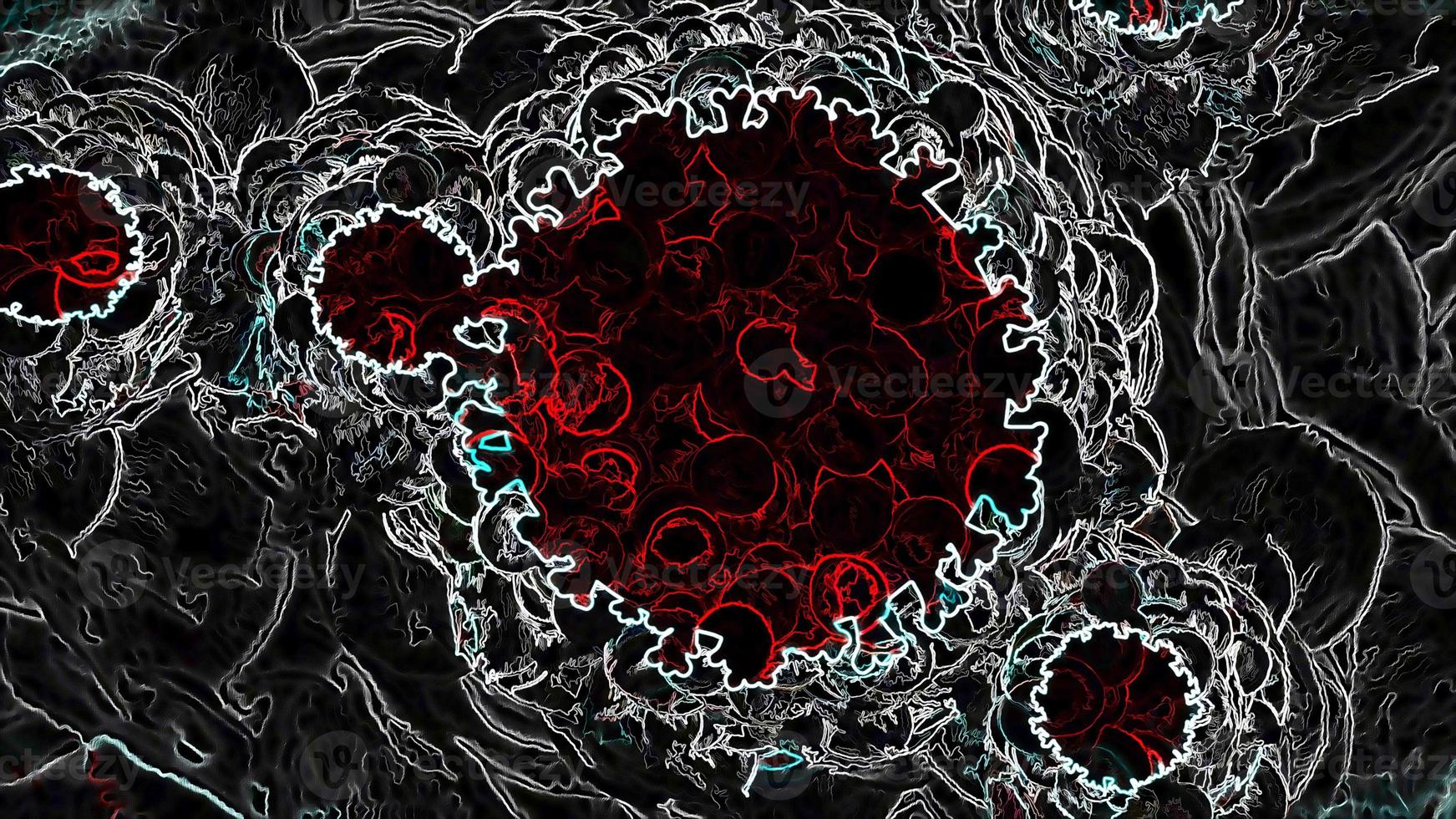 digitale illustration corona virus covid-19 pandemie foto