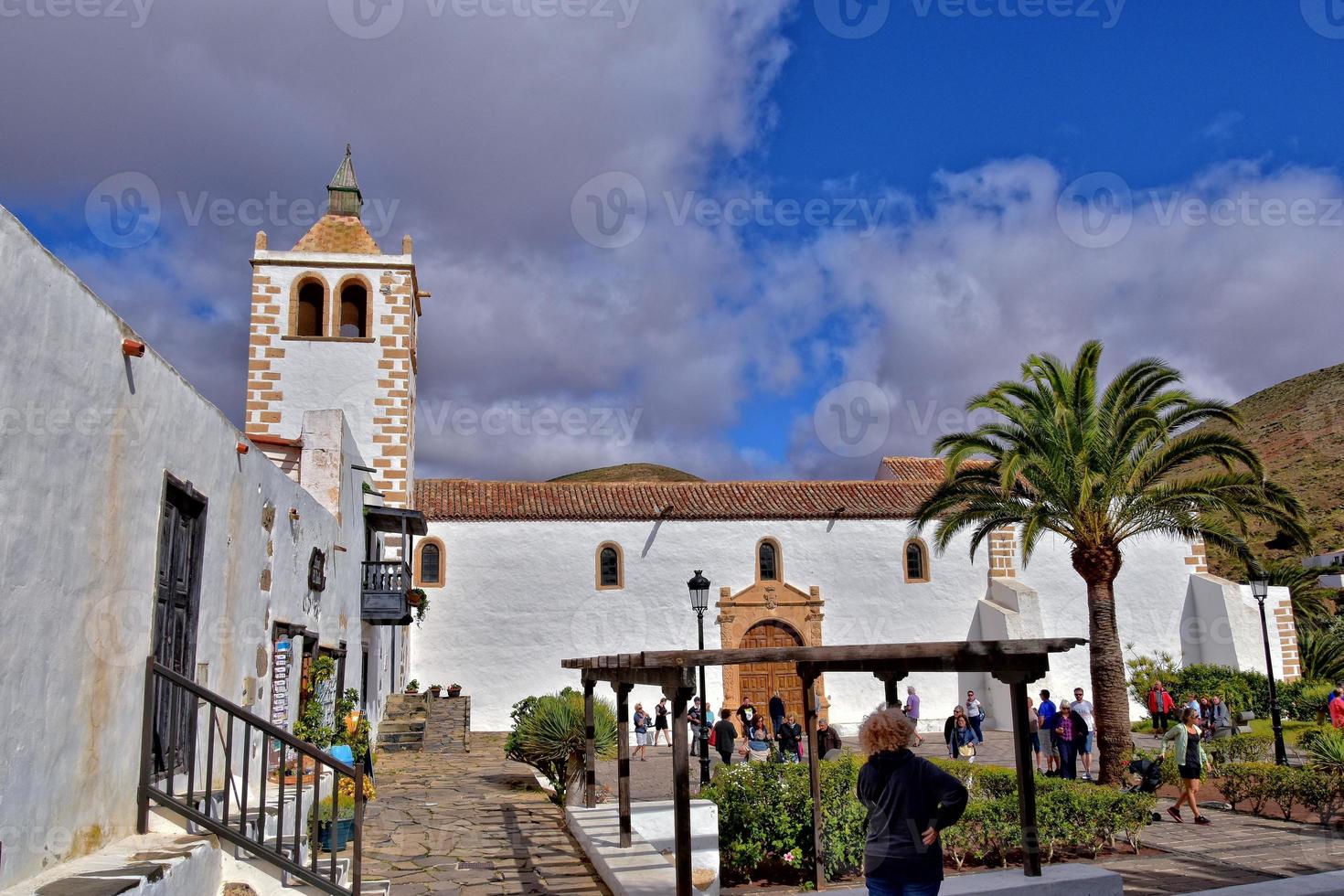 Landschaften von das historisch Stadt, Dorf von Betankurie auf Fuerteventura, Spanien foto