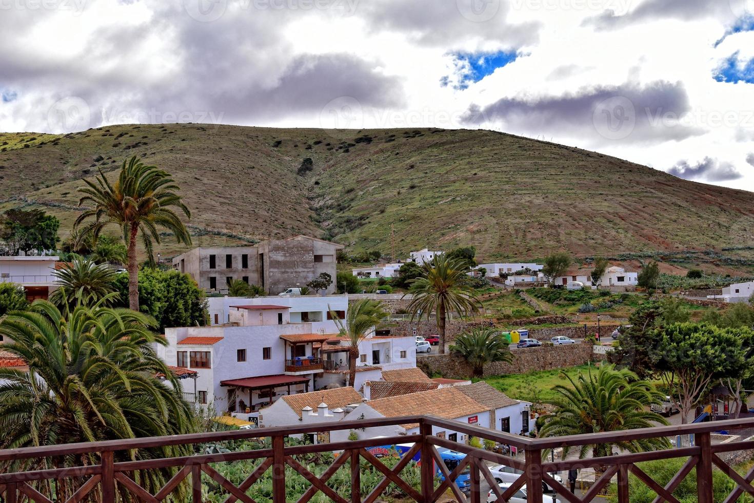 Landschaften von das historisch Stadt, Dorf von Betankurie auf Fuerteventura, Spanien foto