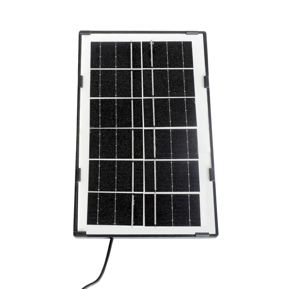 Solar- Panel auf Weiß. Alternative Energie, grün Leistung. foto