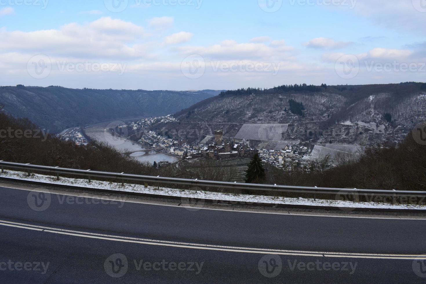 Winter Aussicht zu cochem im Mosel Senke foto