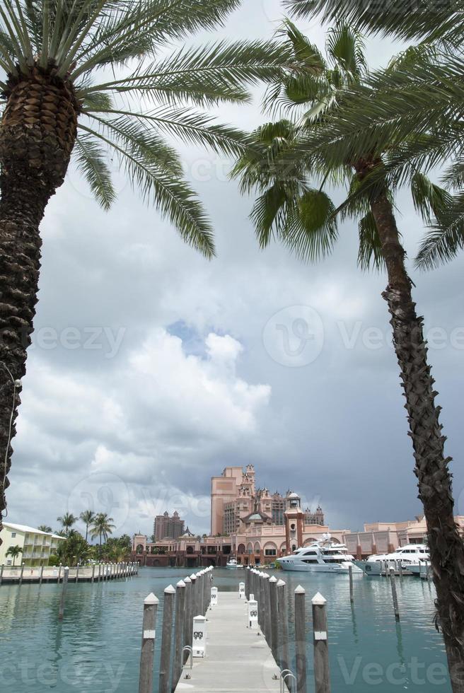 Bahamas Paradies Insel Yachthafen Seebrücke foto