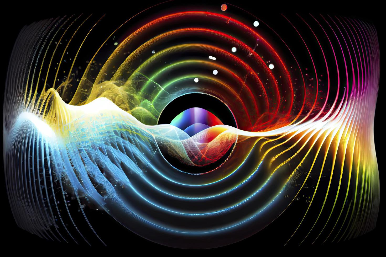 Fernbedienung Anzeigen von psychisch Skalar Wellen im das elektromagnetisch Spektrum foto