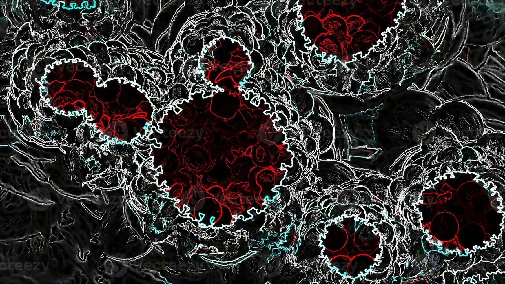 digitale illustration corona virus covid-19 pandemie foto