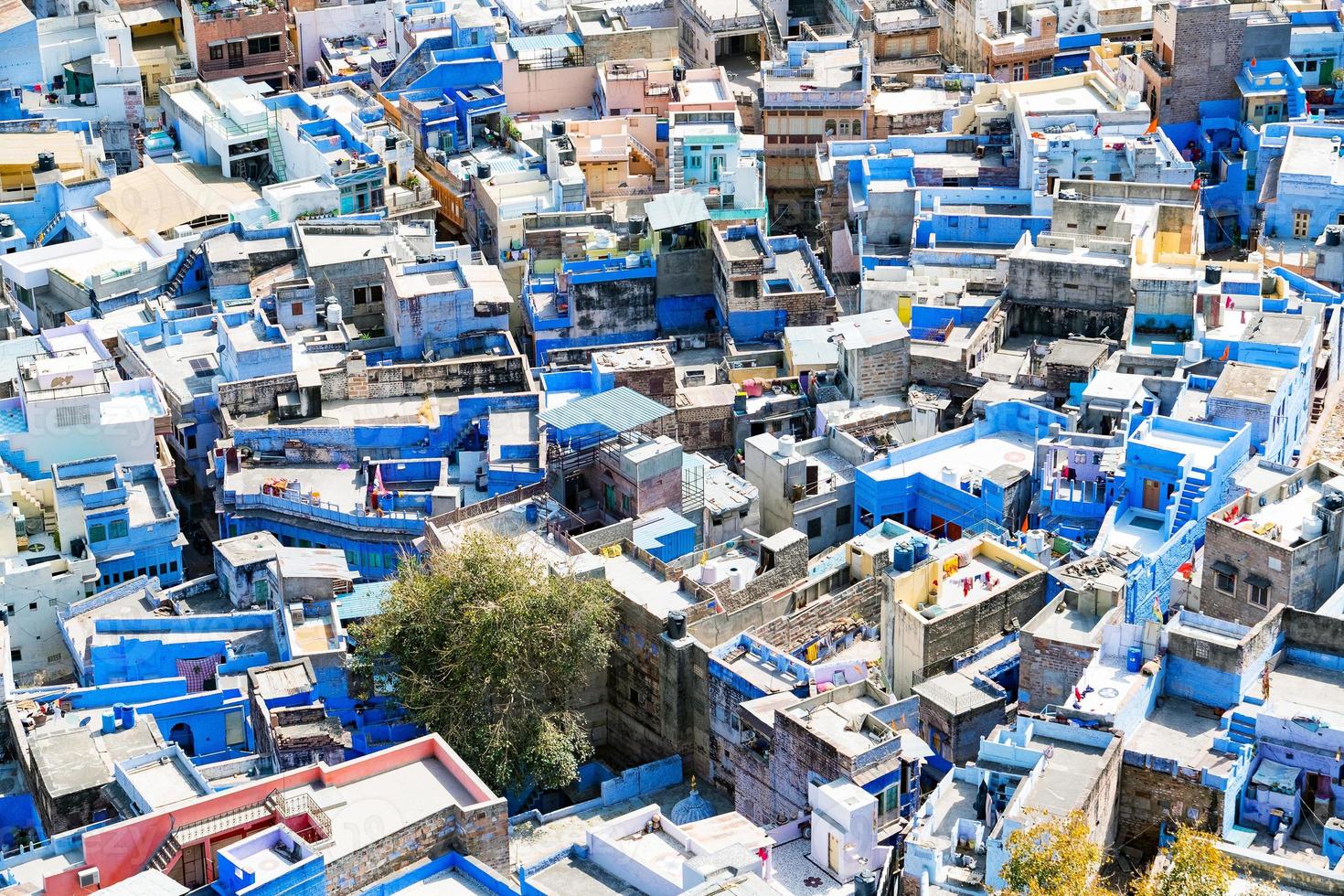 Luftaufnahme von Jodhpur Stadt, Rajasthan, Indien foto