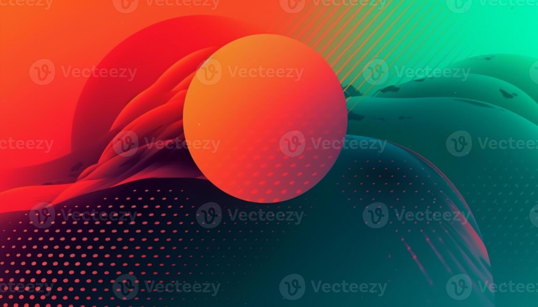 einfach minimalistisch retro Farbe modisch Hintergrund abstrakt bunt Hintergrund Hintergrund. künstlerisch Digital Kunst 3d Rendern geometrisch Linie Streifen Bar Element Design Material. Panorama- Berg Planet. foto