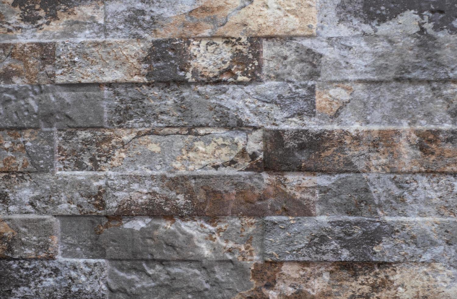 natürliche Fassade Steindekoration Quarzit Hintergrund Textur. moderne Granitsteinmauer foto