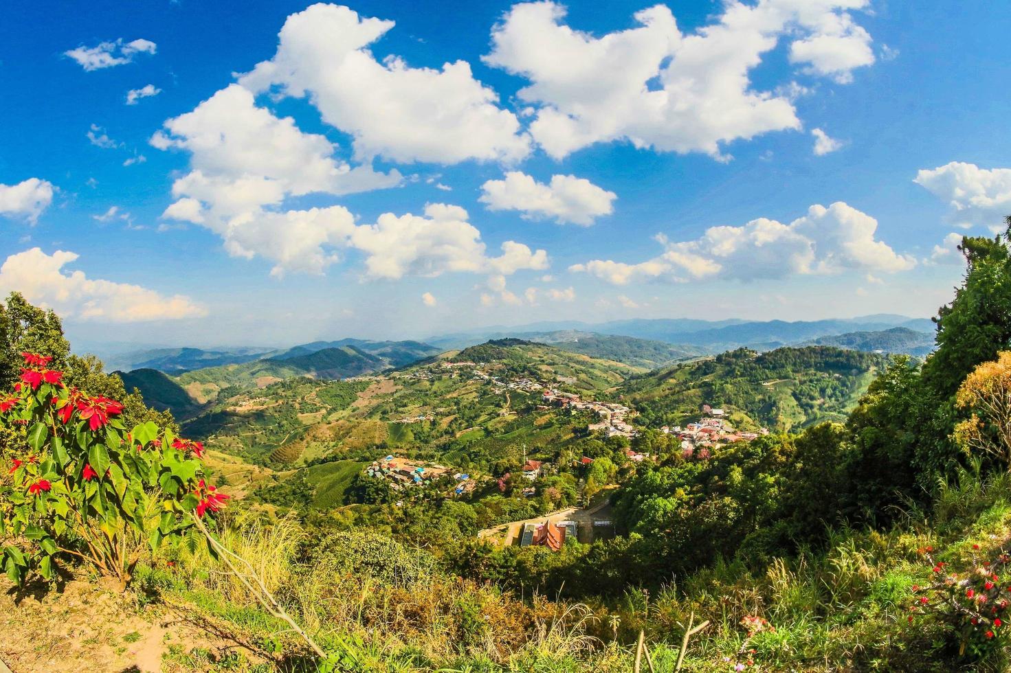 Luftaufnahme von Chiang Rai foto