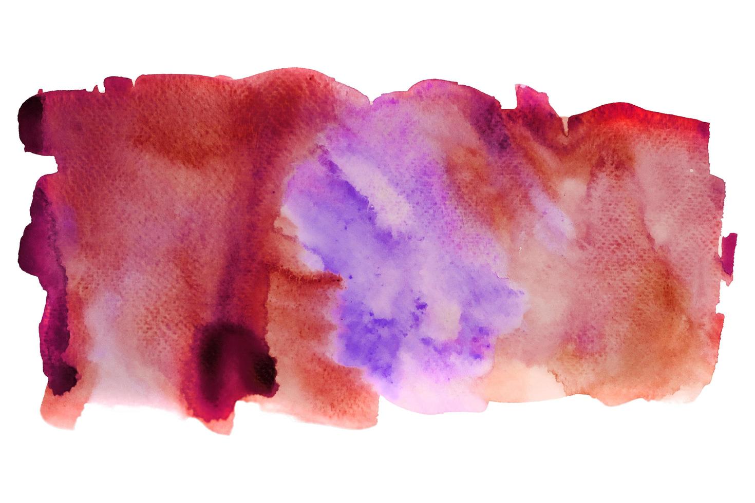 rot und violett Aquarell Hand Gemälde und Spritzen abstrakt Textur auf Weiß Papier Hintergrund foto