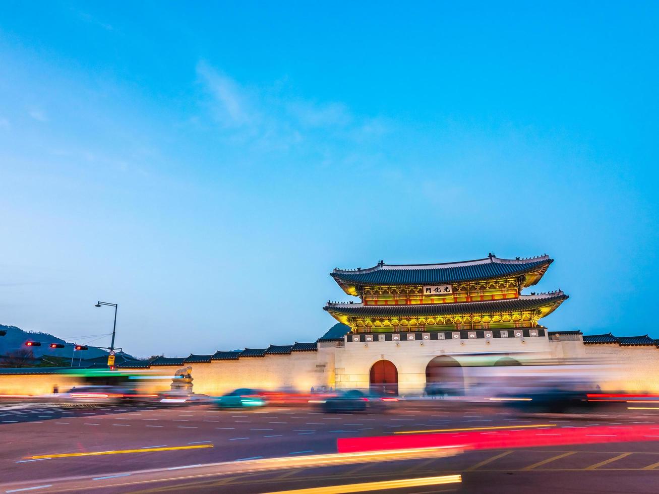 Gyeongbokgung Palast, Seoul Stadt in Südkorea foto