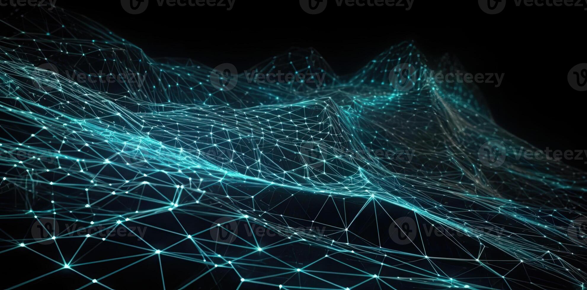 Technik Hintergrund mit ein Draht Gittergewebe, im das Stil von futuristisch Digital Kunst, Digital, Illustration generativ ai foto