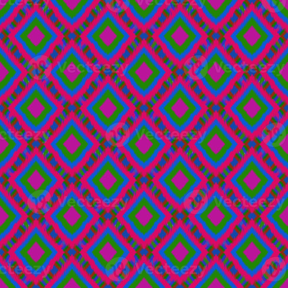 Ikat geometrisch Folklore Ornament. Stammes- ethnisch Textur. nahtlos gestreift Muster im aztekisch Stil. Zahl Stammes- Stickerei. indisch, skandinavisch, Gyp sy, Mexikaner, Volk Muster.ikat Muster. foto