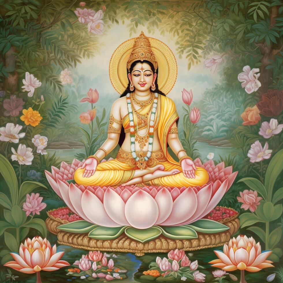 svadhistana ist das zweite primär Chakra generativ ai foto