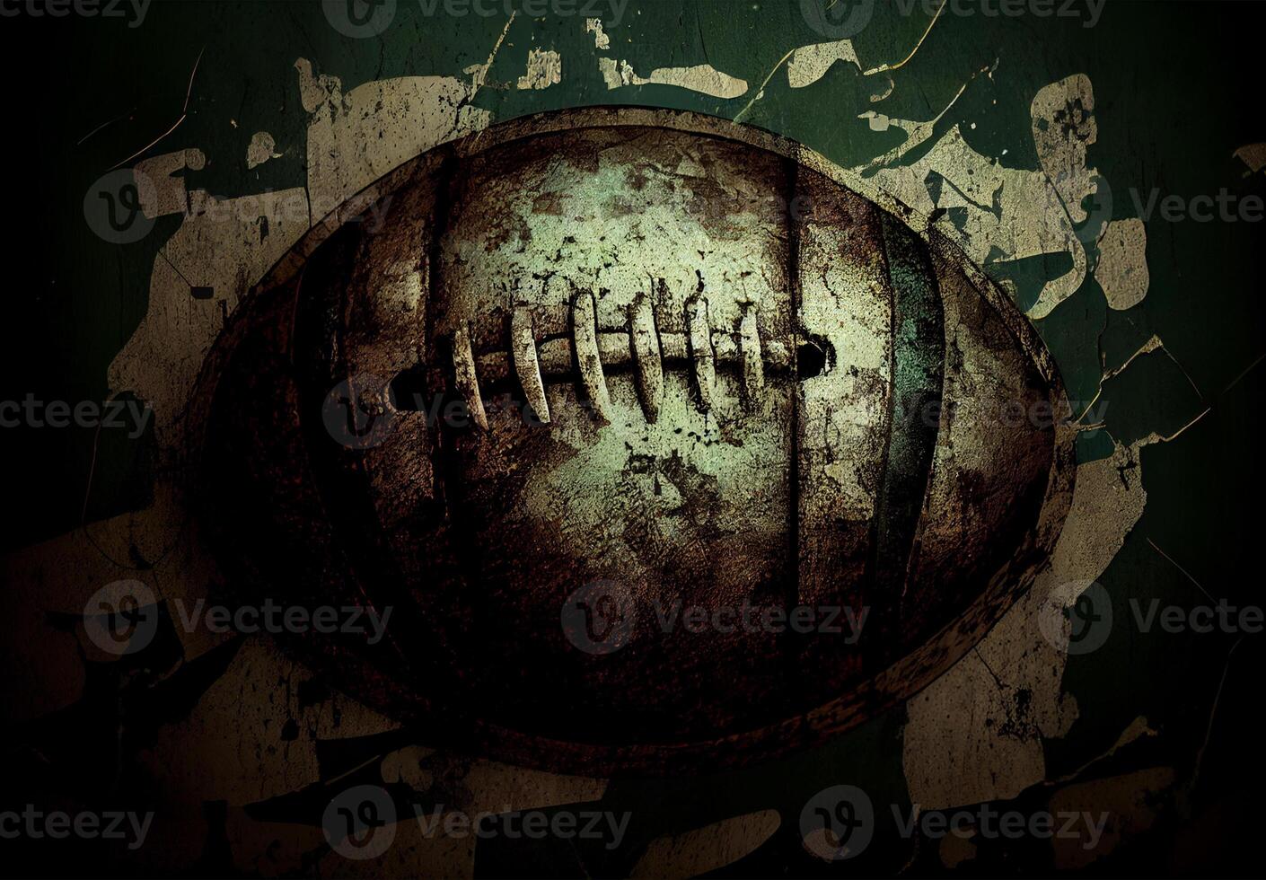 abstrakt stilvoll Sport Poster Rugby Ball - - ai generiert Bild foto