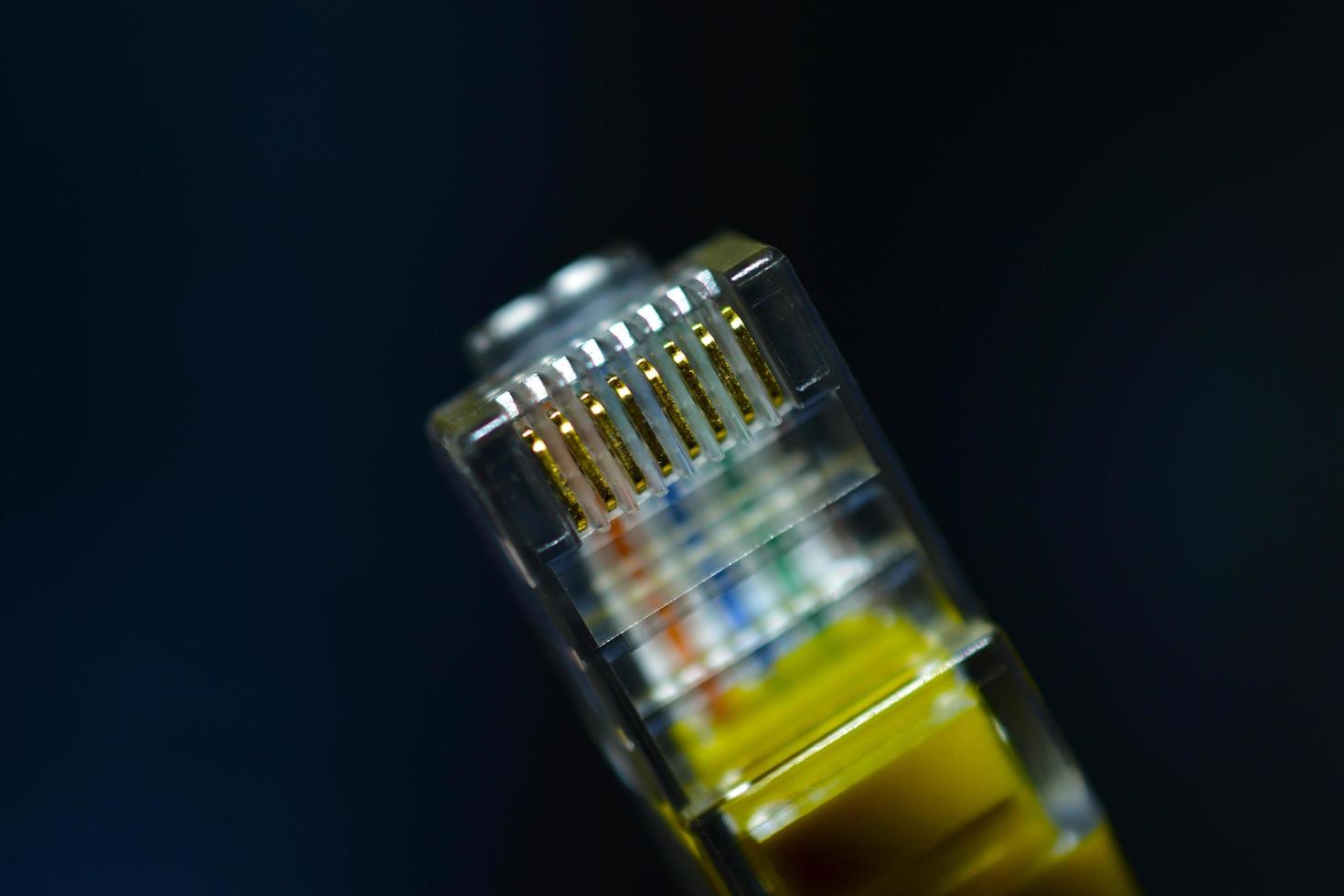 Ethernet Internetkabel Nahaufnahme foto