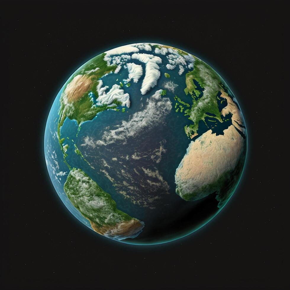 Erde Globus Planet speichern Erde gehen Grün ai generativ foto