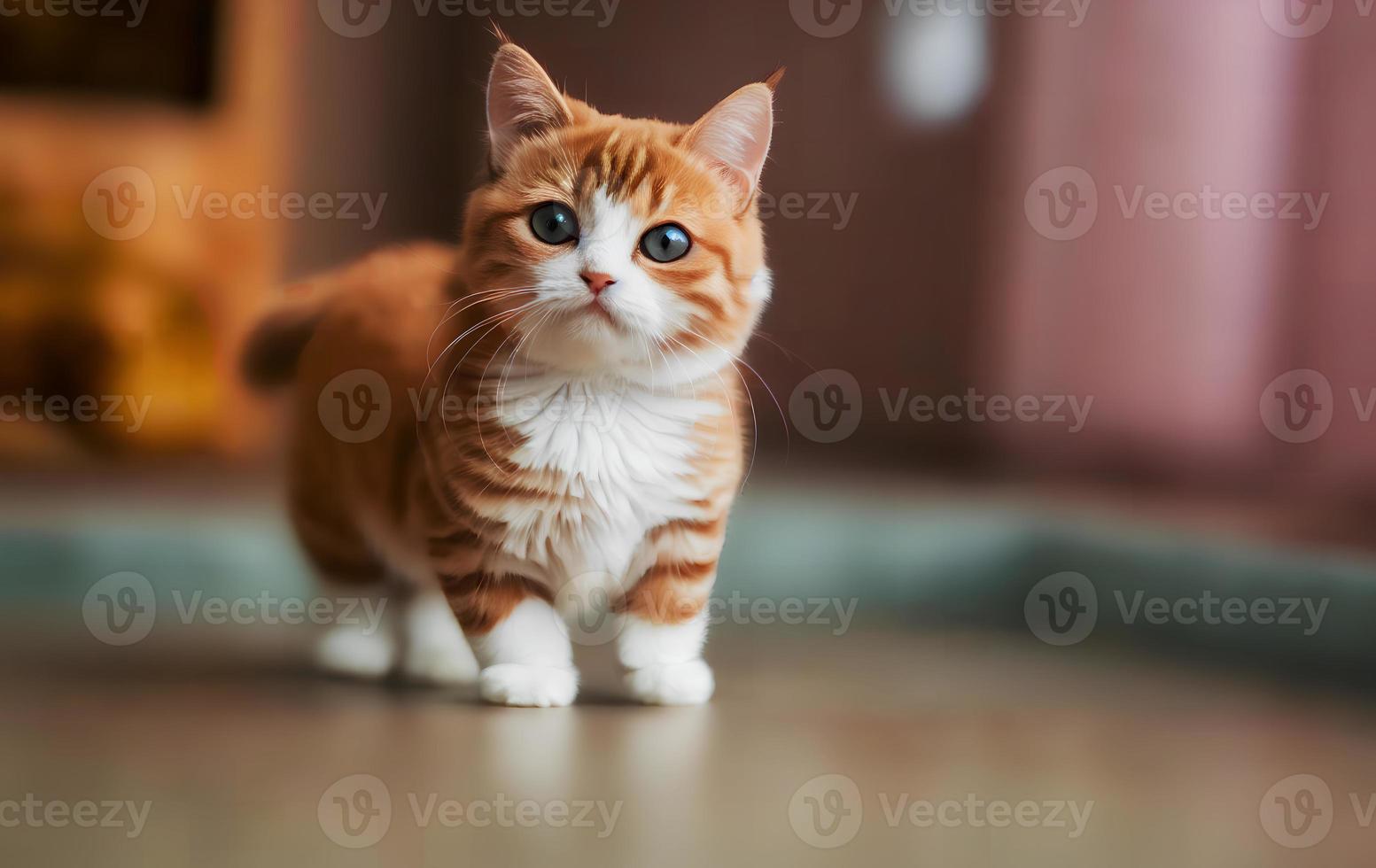 Katze beschwingt süß liebenswert schön Herrlich foto