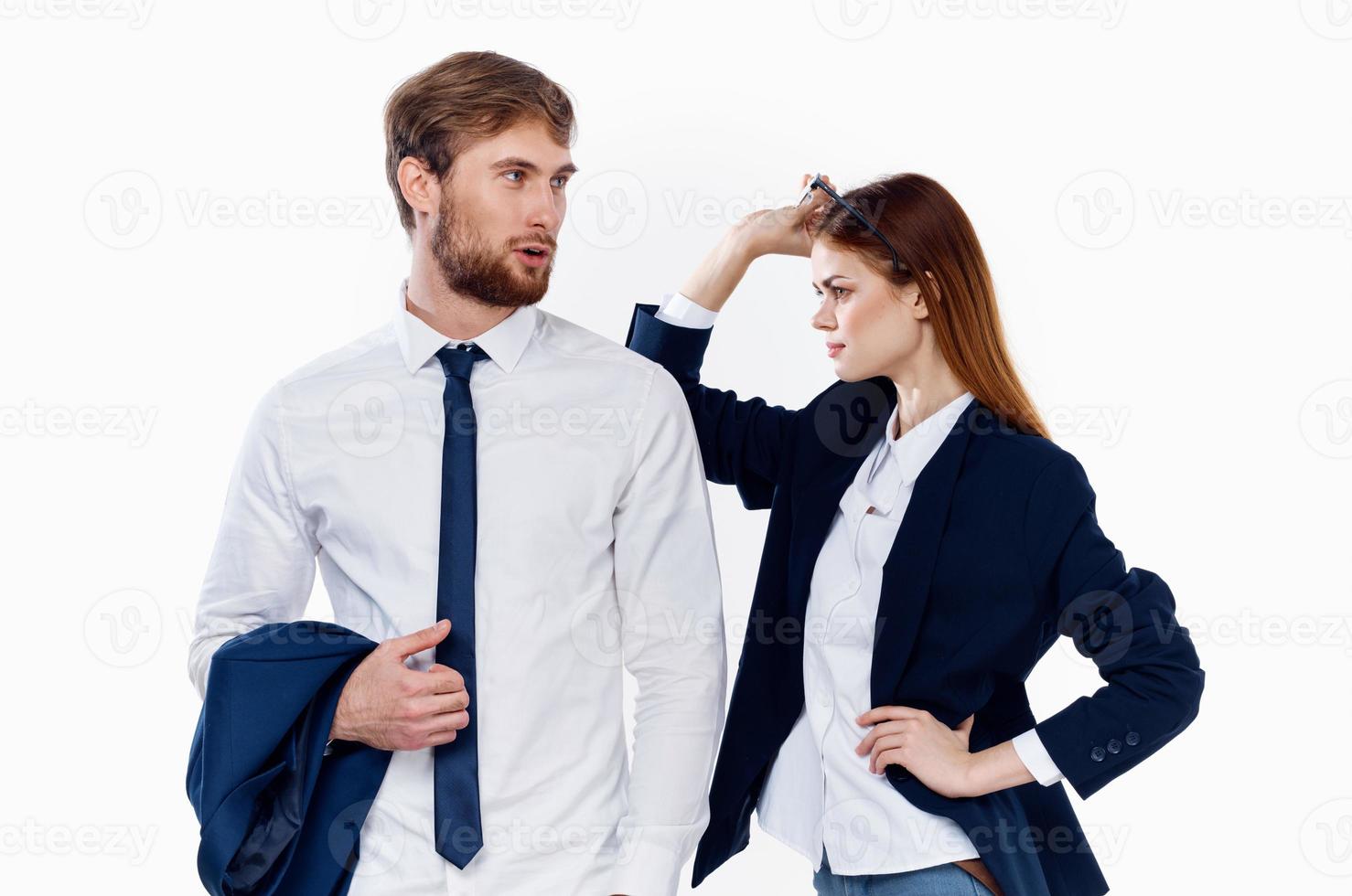 Geschäft Männer und Frauen Finanzen Büro Kommunikation Studio foto