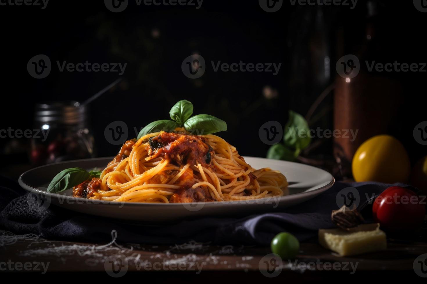 Italienisch Essen Pasta Platte. generieren ai foto