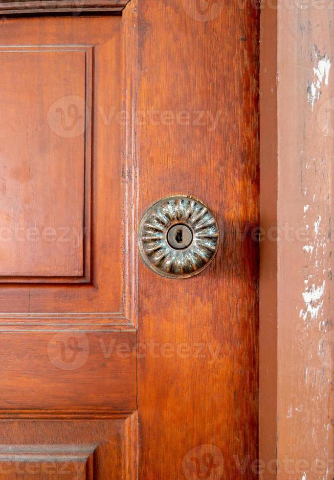 das Messing- Tür Knopf im das retro Stil. foto