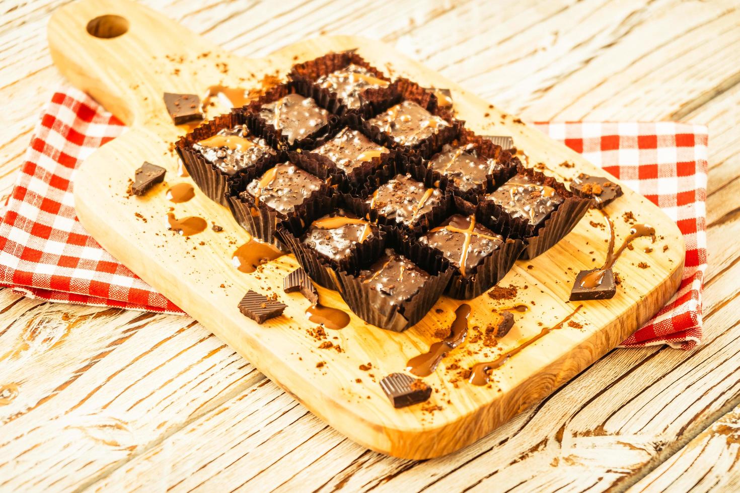 Schokoladen-Brownies-Kuchen foto