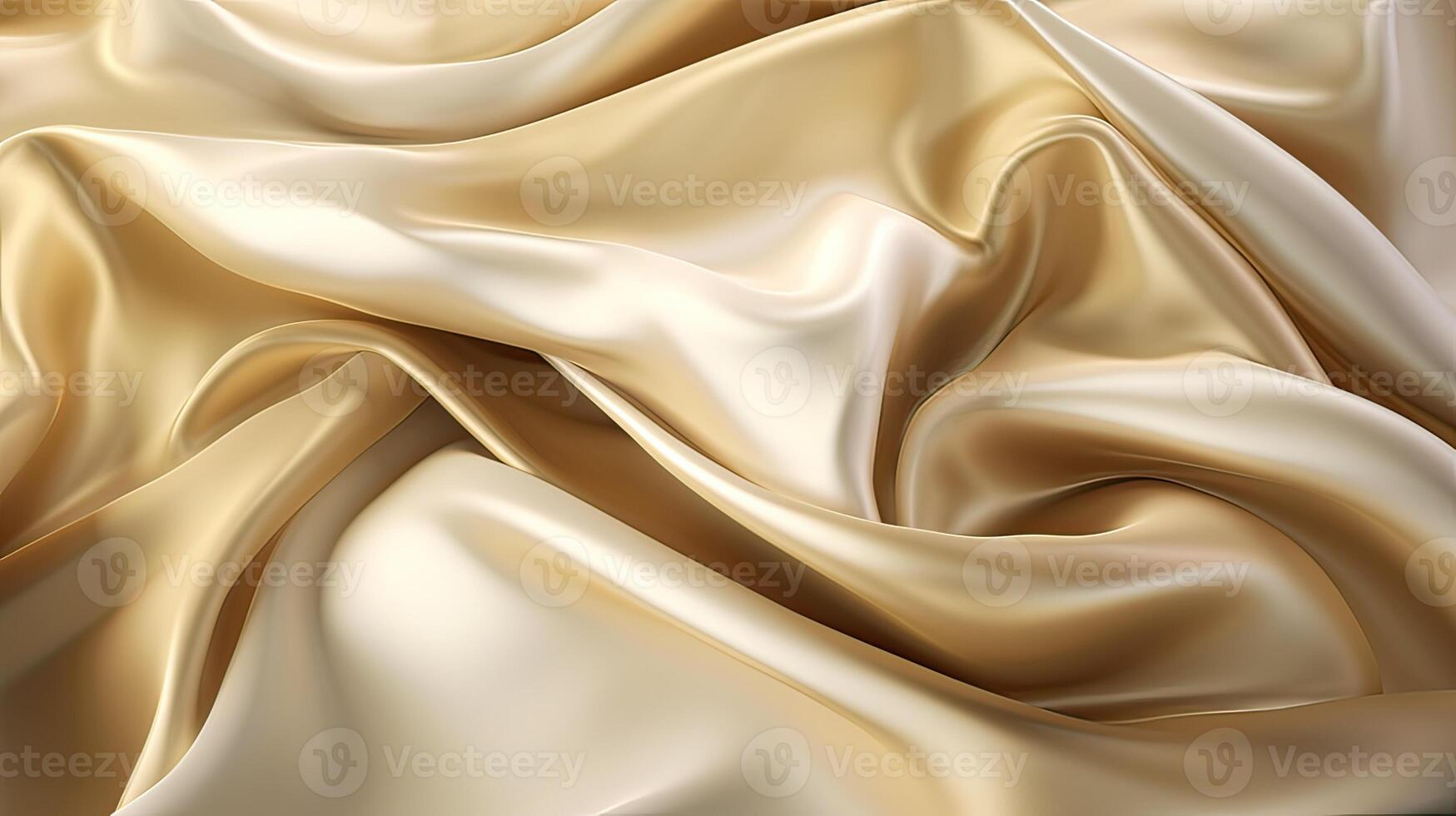 glatt elegant golden Seide oder Satin- Luxus Stoff Textur können verwenden wie Hochzeit Hintergrund. luxuriös Hintergrund Design. im Sepia getönt. retro Stil. generativ ai. foto