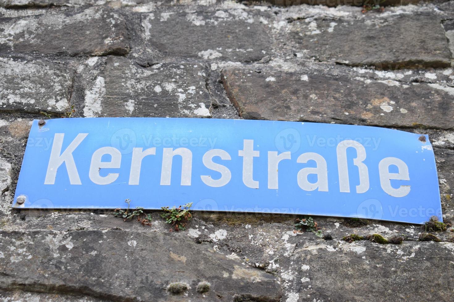 Straße Zeichen Kernstraße foto