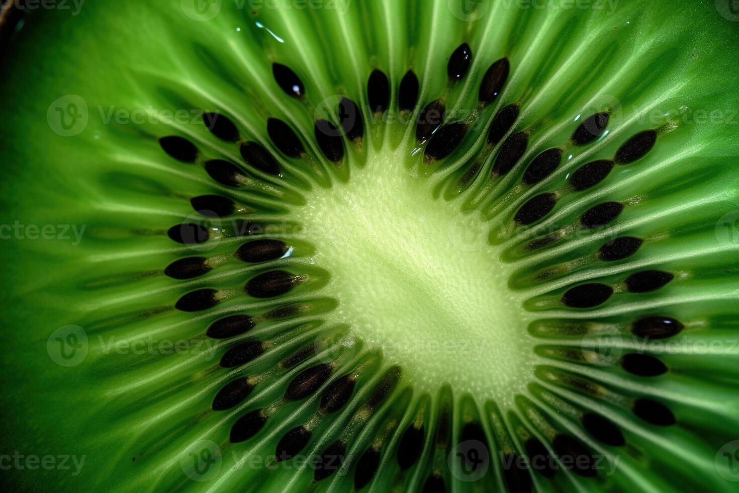 generativ ai, Makro frisch Kiwi texturiert Hintergrund foto