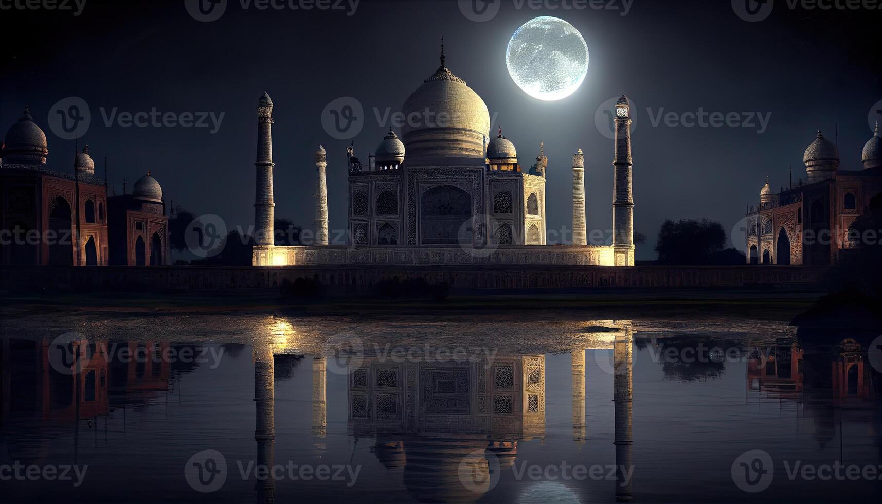 taj Mahal im Agra Land generativ ai foto