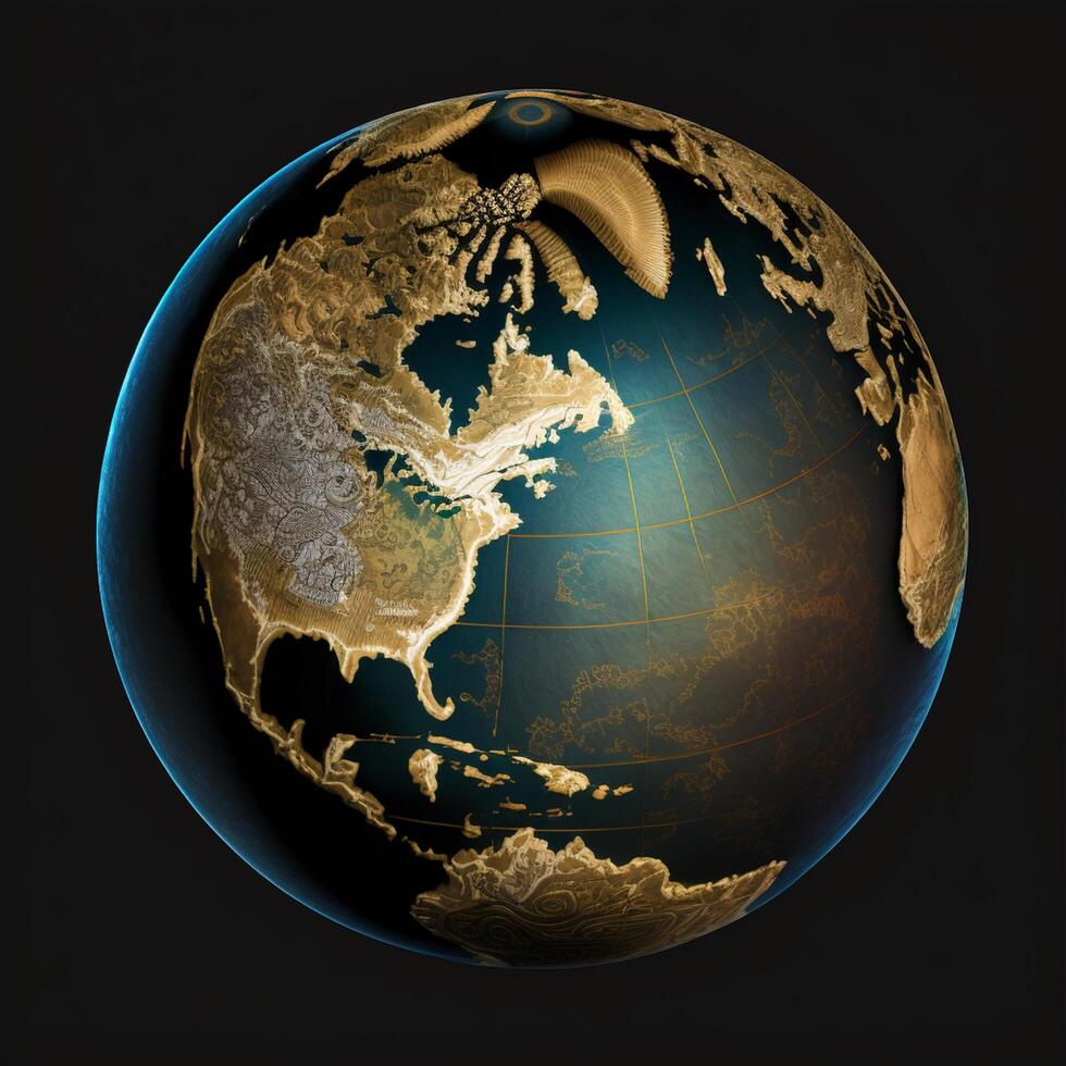 speichern Erde, Erde Globus, Planet, Umgebung Tag Grün Erde ai generativ fotoai generativ foto