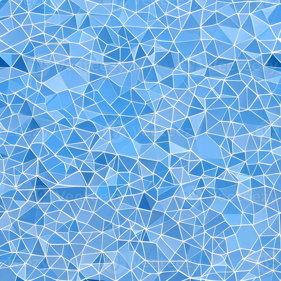 geometrisch Muster von überlappend Polygone im Blau Töne. das Bild war erstellt mit generativ ai. geometrisch Textur. foto